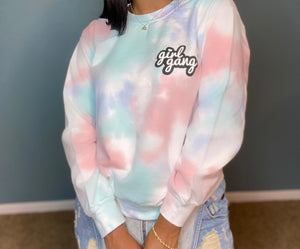 Girl Gang Sweatshirt - Cotton Candy Wash