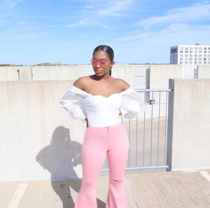 White Chiffon Blouse